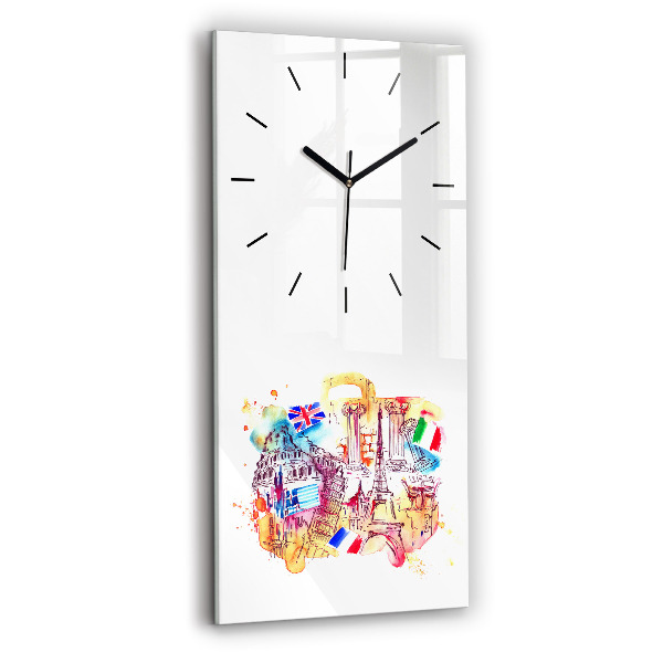 Orologio verticale Paesi attraenti nel mondo