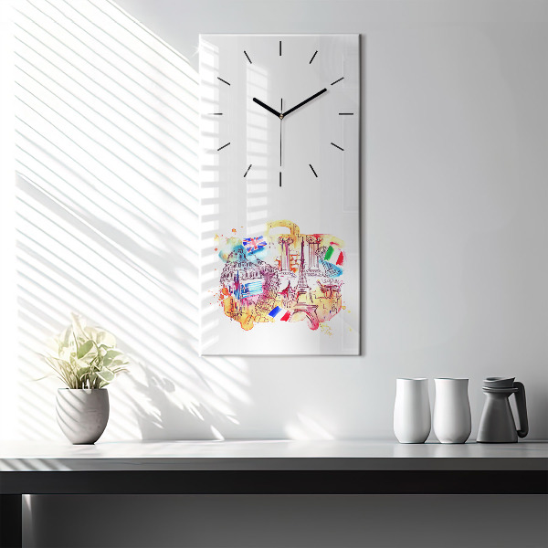Orologio verticale Paesi attraenti nel mondo