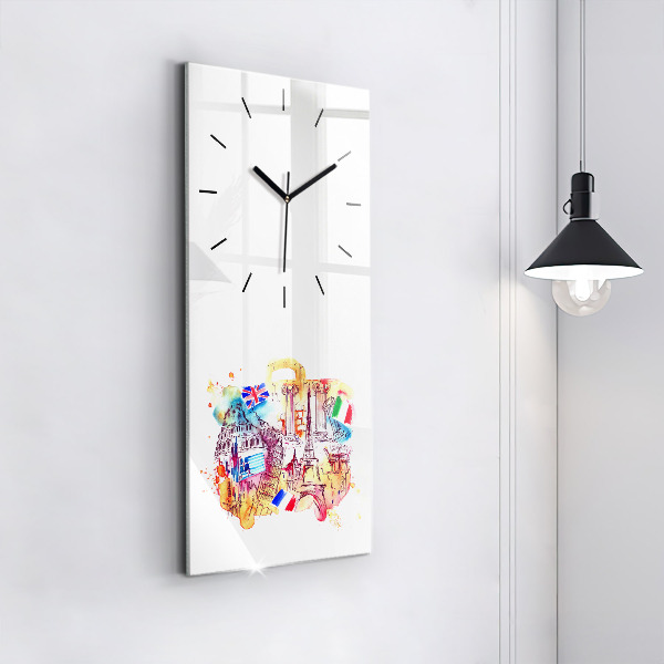 Orologio verticale Paesi attraenti nel mondo