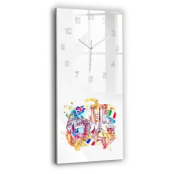 Orologio verticale Paesi attraenti nel mondo