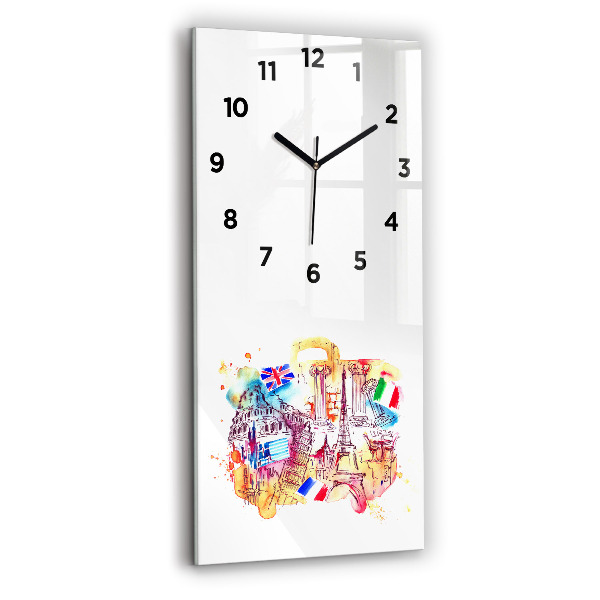 Orologio verticale Paesi attraenti nel mondo