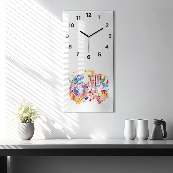 Orologio verticale Paesi attraenti nel mondo