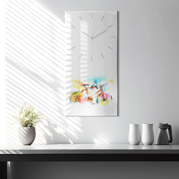Orologio verticale Bici dipinta