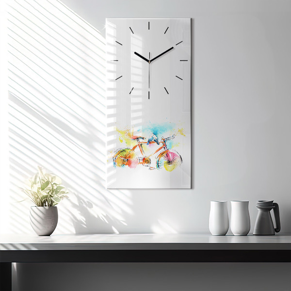 Orologio verticale Bici dipinta