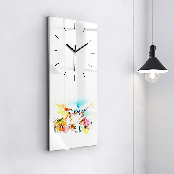 Orologio verticale Bici dipinta