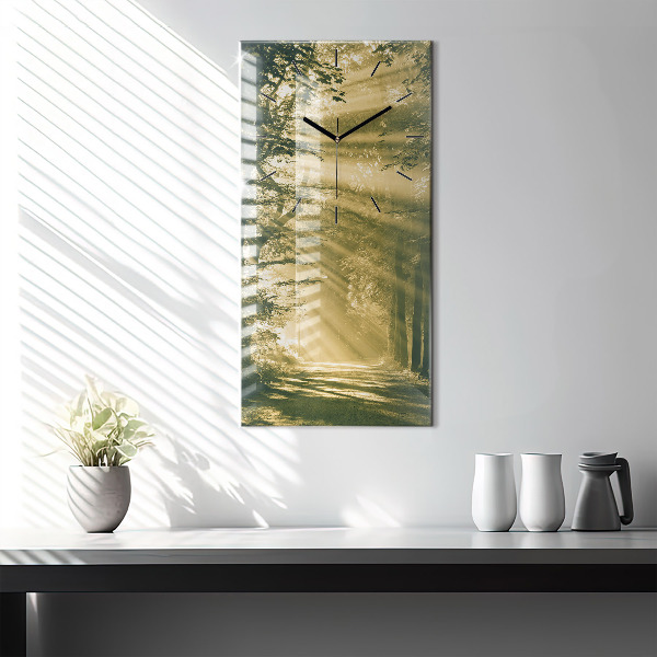 Orologio verticale Foresta dei raggi del sole