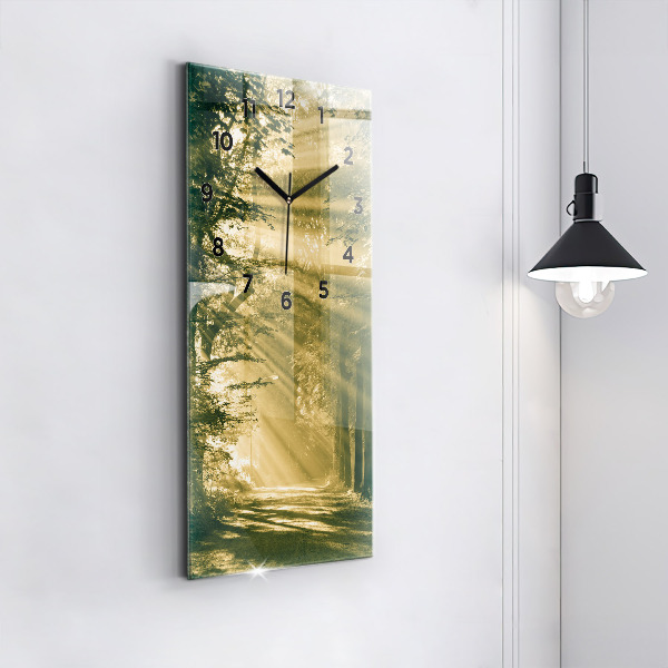 Orologio verticale Foresta dei raggi del sole