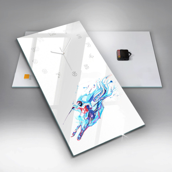 Orologio verticale Sciatore