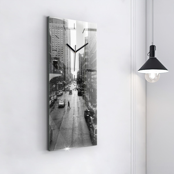 Orologio verticale Strade della città di Chicago