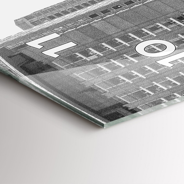 Orologio verticale Strade della città di Chicago