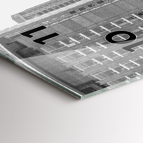 Orologio verticale Strade della città di Chicago