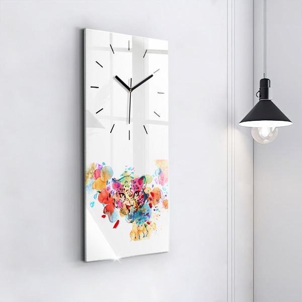Orologio verticale Gatto selvatico astratto