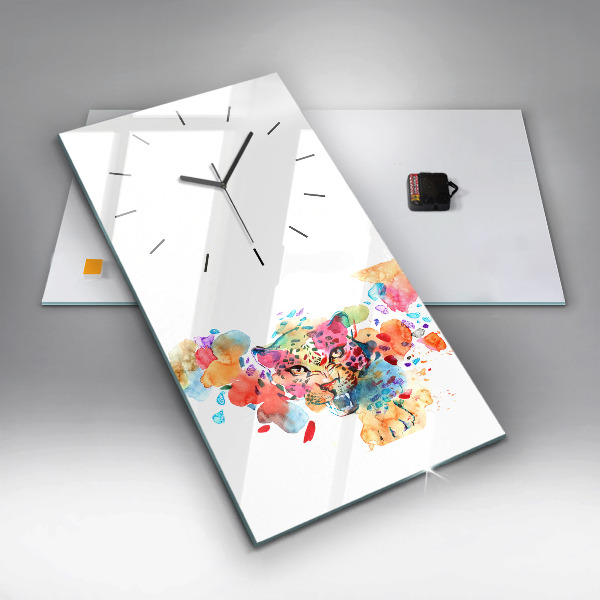 Orologio verticale Gatto selvatico astratto