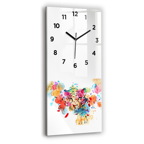 Orologio verticale Gatto selvatico astratto