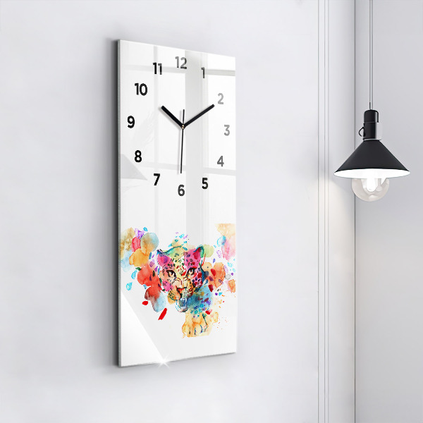 Orologio verticale Gatto selvatico astratto