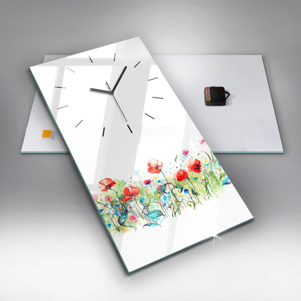 Orologio verticale Fiori nel prato