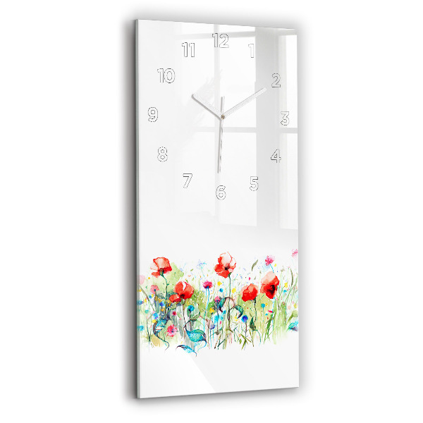 Orologio verticale Fiori nel prato