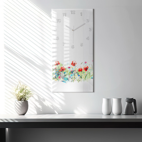 Orologio verticale Fiori nel prato