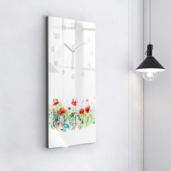 Orologio verticale Fiori nel prato