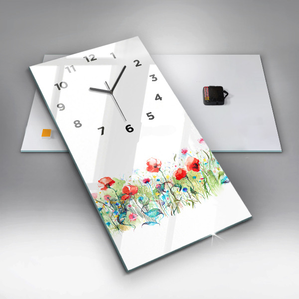 Orologio verticale Fiori nel prato