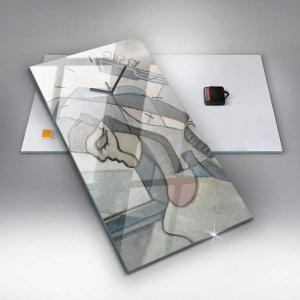 Orologio verticale Pittura astratta