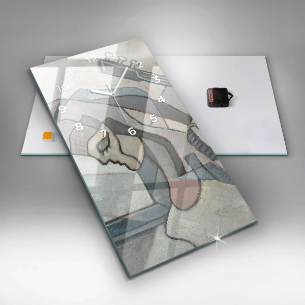 Orologio verticale Pittura astratta