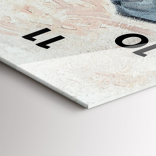 Orologio verticale Pittura astratta