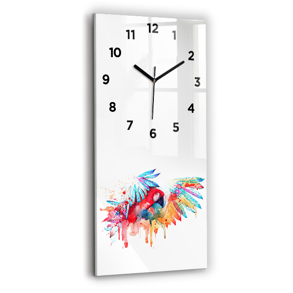 Orologio verticale Pappagallo rosso colorato