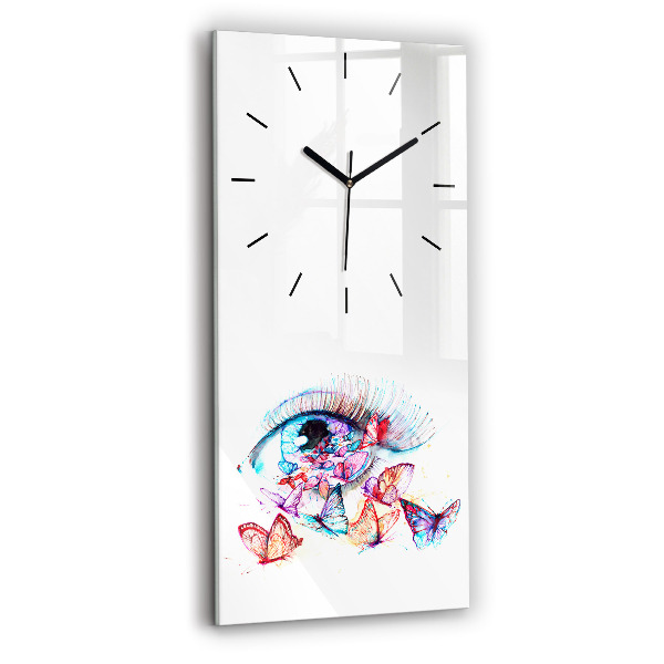 Orologio verticale Occhio di farfalla colorato