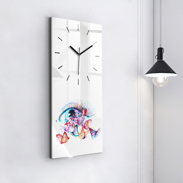 Orologio verticale Occhio di farfalla colorato