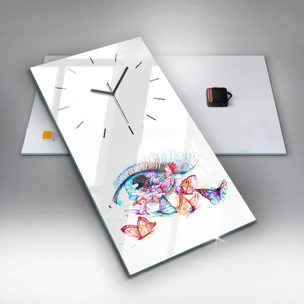 Orologio verticale Occhio di farfalla colorato