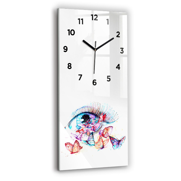 Orologio verticale Occhio di farfalla colorato