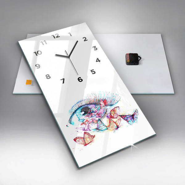 Orologio verticale Occhio di farfalla colorato