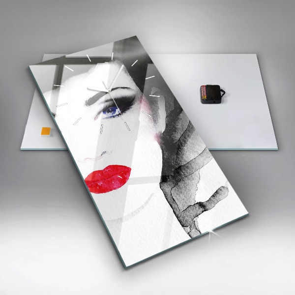 Orologio verticale Ritratto di una donna