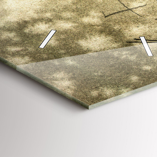 Orologio verticale Parco e alberi in seppia