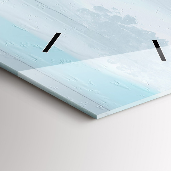 Orologio verticale in vetro Ponte astratto