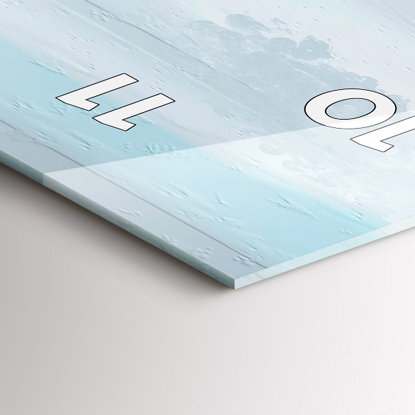 Orologio verticale in vetro Ponte astratto