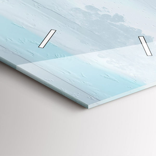 Orologio verticale in vetro Ponte astratto