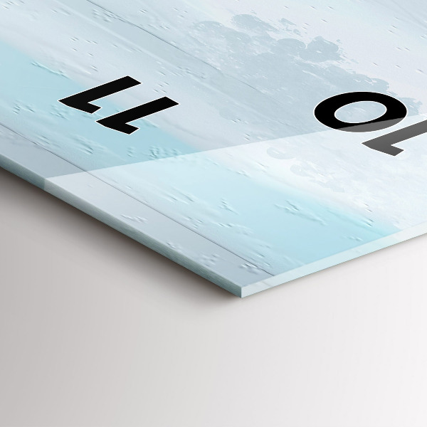 Orologio verticale in vetro Ponte astratto