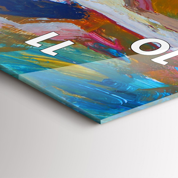 Orologio verticale in vetro Ballerina dipinta