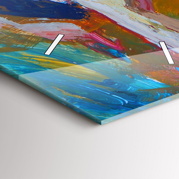 Orologio verticale in vetro Ballerina dipinta