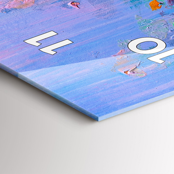 Orologio verticale in vetro Fiori in un vaso