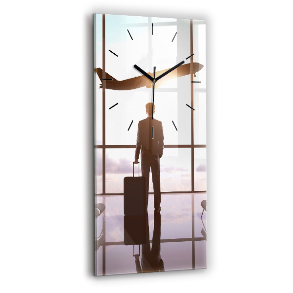 Orologio verticale Uomo all'aeroporto