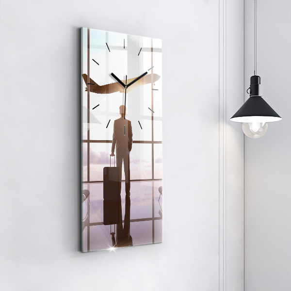 Orologio verticale Uomo all'aeroporto