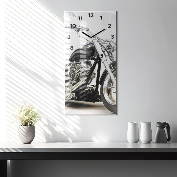 Orologio verticale Motocicletta nera