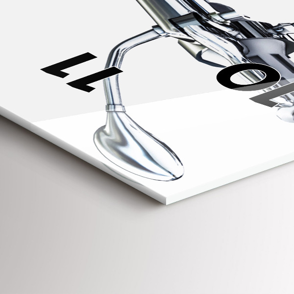 Orologio verticale Motocicletta nera