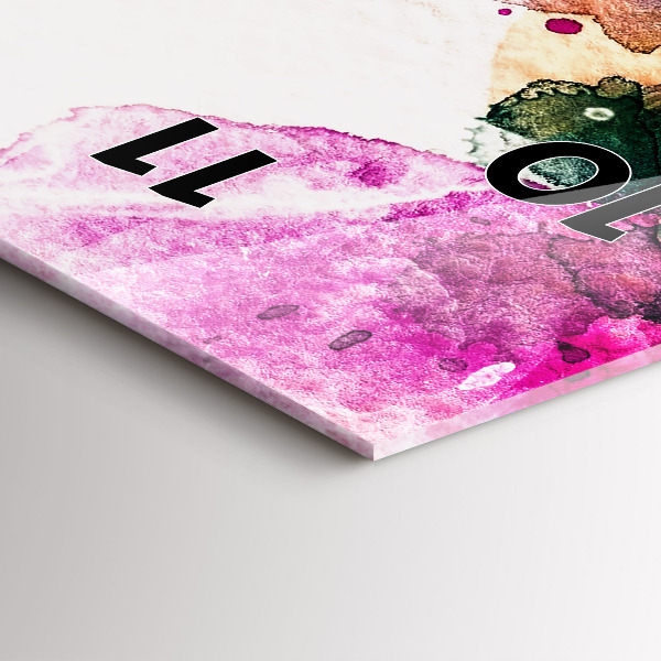 Orologio verticale Volto di donna astratto