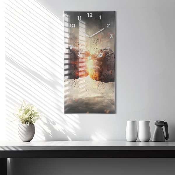 Orologio verticale Pugni Forza Potenza