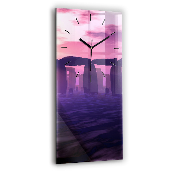 Orologio verticale Tramonto a Stonehenge