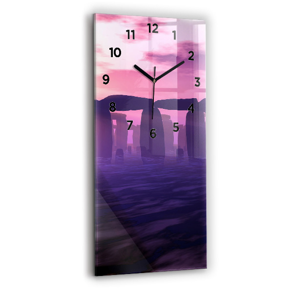 Orologio verticale Tramonto a Stonehenge
